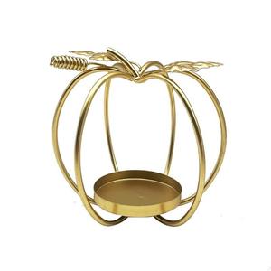 Lanterne décorative moderne en aluminium, pot à bougie citrouille pour Halloween, lanterne rustique en métal, décoration de jardin de ferme - Product Image 5