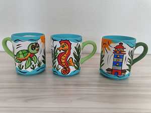 DAFNI <b>BIG</b> PAZAR Custom 3D Relief Ceramic Mug Handmade Hand Painted Cute Fruit Design Dishwasher Safe Gift Box - Product Image 3