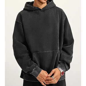 Vintage Acid Wash Mens Oversized Acid Wash Hoodie Heavyweight Fashion Hooded Athletic Vintage Tops <b>Streetwear</b> Unisex - Product Image 1