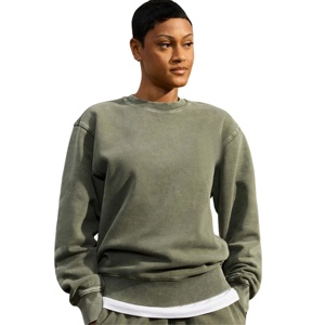 Sweat-shirt à col rond teint pour femme léger et à la mode parfait pour les vêtements décontractés et les activités de plein air 2025 - Product Image 3