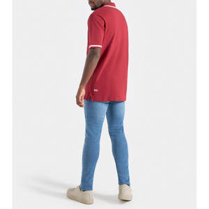 Polos transpirables antiarrugas personalizados de ropa informal de algodón 100%, polos de hombre de la mejor calidad - Product Image 3