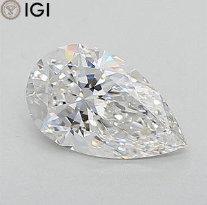 Forever 1,21 Quilates CVD Lab Grown Pear Diamond Cut 9,40 MM con certificado IGI E Color VVS2 Diamantes sueltos hechos a mano - Product Image 1