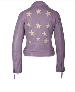 Veste d'hiver grande taille XL pour femmes fermeture à glissière haute respirante conception tricotée Denim imprimé tissu en cuir solide Logo OEM - Product Image 2