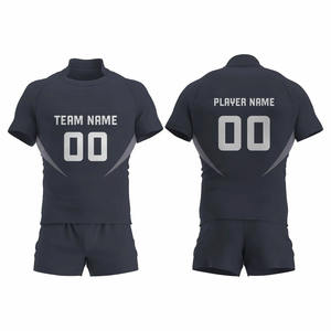 Uniforme de rugby de sport de poire rouge 100% polyester impression par sublimation uniforme de rugby vêtements de jeunesse uniforme de football de rugby collégial - Product Image 1
