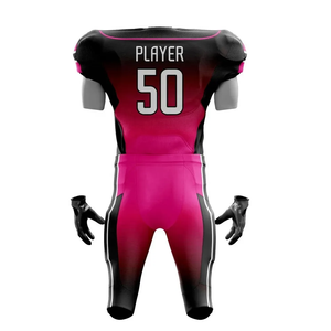 Acheter OEM ODM Nom d'équipe personnalisé numéro vêtements de sport ensembles d'uniformes Sublimation léger Activewear uniformes de football américain - Product Image 2