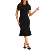 Robe moulante rose unie pour femme, personnalisable avec logo OEM, écologique, respirante, élégante avec taille naturelle, fabriquée au Bangladesh