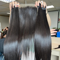 Cheveux bruts vietnamiens-Cheveux humains vierges-Super Double Drawn-os droit-Cheveux miroir