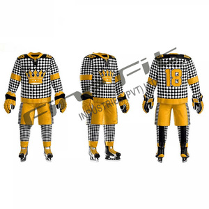 Camiseta de hockey sobre hielo con sublimación de algodón Premium, personalizable, duradera, ligera, impresión Digital, uniforme de equipo, ropa OEM - Product Image 4