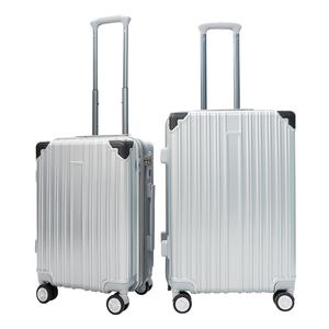 Bagages à main 607 Abs Pc Plastique 4 Roues Bagages Logo Personnalisé Valise Ensembles de Bagages Doublure 200D Polyester 3Pcs Ensemble Vietnam - Product Image 4
