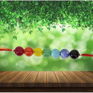 NOVAMART Fine Arihant <b>Gems</b> Jewels 7 Chakra Energetic Healing Certified Astrological Gemstone Rakhi for Brother Crystal <b>Bracelets</b> - Product Image 4