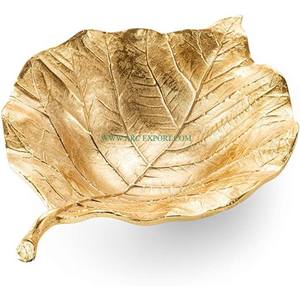 Handicrafts India's Polished Metal <b>Serving</b> <b>Bowl</b> with Dotted Border Heat Resistant for Home or Wedding Use For Tabletop Accessory - Product Image 2