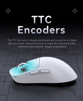 X3 Mouse nirkabel tiga Mode, desain Gaming PAW3395 ringan untuk Desktop/komputer 2.4GHz koneksi USB