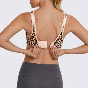 Haut de soutien-gorge de sport personnalisé pour Impact Racer Back Top Design avec col haut léger sans couture caractéristique doublure légère respirante - Product Image 4