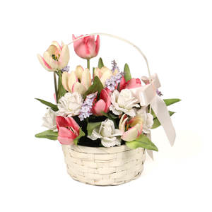 Cesta de mimbre de fruta de bambú tejido redondo Natural hecho a mano cesta de regalo de Navidad/cesta de almacenamiento de bambú rectangular - Product Image 1