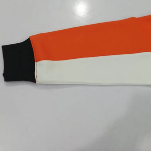 Sudadera casual de algodón grueso con mangas en contraste para hombre, manga larga con puños acanalados en contraste - Product Image 5