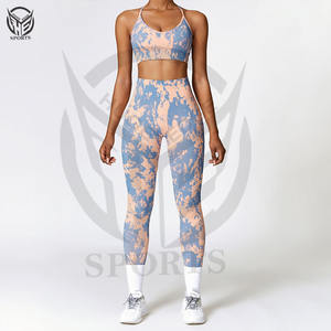 Leggings de yoga y fitness para mujer, de alta calidad, precio mayorista, con logo personalizado, efecto scrunch butt, para entrenamiento en el gimnasio. - Product Image 4