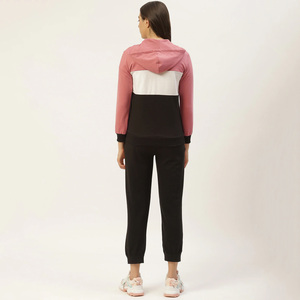 Ensemble de survêtement décontracté pour femmes, imprimé, pour l'entraînement, jogging, sweat-shirt à capuche avec poches sur le devant, 100% coton - Product Image 5