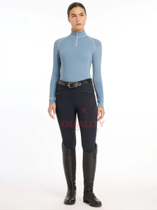 Haute Performance femmes équitation couche de Base respirant évacuation de l'humidité séchage rapide équestre haut chemises d'équitation - Product Image 3