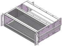 RDEKONO SNCF 3U CPI Subrack blindé Schroff Nvent 19 "3U CPCI Subrack Chassis ATCA VPX CPCI Vertical Card Guide Server Rack
