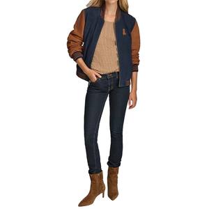 Servicio OEM ODM, Chaqueta Universitaria de Manga Larga para Mujer, Chaqueta Universitaria Corta de Béisbol para Mujer, Chaquetas Universitarias para Invierno - Product Image 5