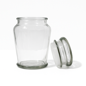 Tarro de vidrio Mason en relieve con tapa de metal almacenamiento hermético para uso doméstico perfecto para recetas de aperitivos - Product Image 2