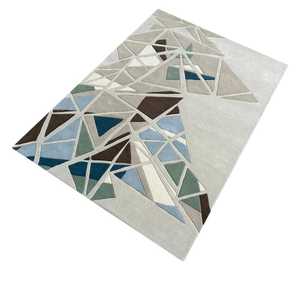 Boho Chic Flat Weave Carpet <b>Hand</b> Tufted Woolen Rugs for Living Room Bedroom & Modern Homes - Product Image 4