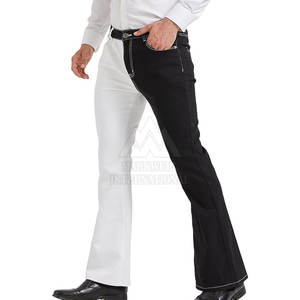 กางเกงขาบานขากว้างแบบย้อนยุคของผู้ชายกางเกงลำลองใส่สบายและเป็นทางการใส่ในสำนักงานกางเกงขาบาน - Product Image 6