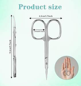 กรรไกรตัดหนังกำพร้าคุณภาพสูง ผลิตจากสแตนเลสเกรดพรีเมียม ทรงตรง คมกริบ สำหรับดูแลเล็บ - Product Image 2