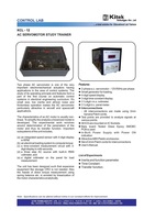 AC 2-phase Servo Motor Study Trainer Kit Transducer Control Lab Small Generator 4-Digit Speed Display 3-Digit Time Constant