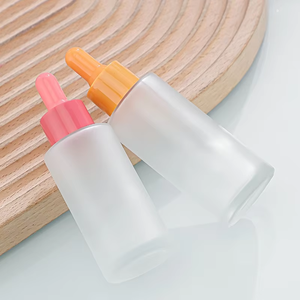Botellas de Vidrio Esmerilado Recargables con Gotero, 20ml 30ml 50ml, Goteros de Colores para Aceites Esenciales y Cosméticos - Product Image 6