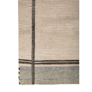 LCA-1531 Ivory <b>Box</b> Hand Knotted Wool Rug Geometric Pattern Living Carpet for Home Rectangle <b>Puzzle</b> Hallway Entryway Carpet Rug - Product Image 4