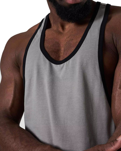 Camisetas de Tirantes Personalizadas para Hombre, Estilo Deportivo, Cuello Redondo, Holgadas, 100% Algodón, para Verano - Product Image 3