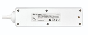 Presa multipla con cavo e interruttore, 3 prese, 2 m (Simon BM712301) - Product Image 2