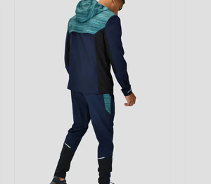 ชุดเซ็ตเสื้อแจ็คเก็ตและกางเกงแทรคสูทแบบทูพีซ สไตล์สตรีทแวร์ ผ้าไนลอน/โพลีเอสเตอร์  แบบต่อผ้า  สำหรับผู้ชาย ปี 2026 - Product Image 2