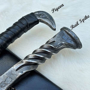 Couteau Viking en acier au carbone forgé à la main de haute qualité personnalisé fait à la main avec gaine en cuir vierge au prix de gros - Product Image 2