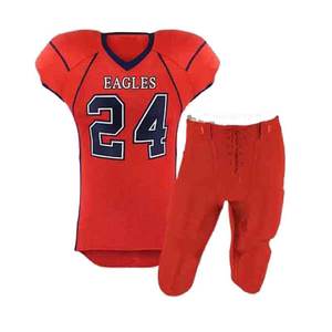 Prix de gros OEM haute qualité Logo personnalisé uniformes de football américain pour les jeunes respirants conception de nouveaux vêtements de sport à vendre - Product Image 1