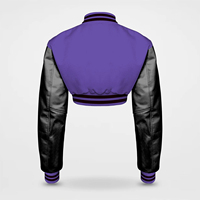 Blouson universitaire style urbain pour femme – Collection hiver très prisée – Blouson court tendance pour femme