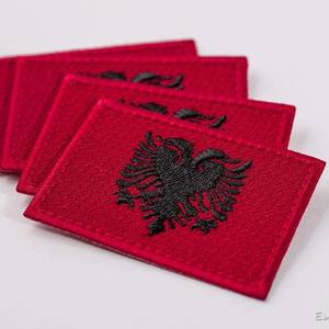 Toppa bandiera <span class=keywords><strong>Albania</strong></span> Applique ricamata ferro <span class=keywords><strong>Albania</strong></span> su cucire su emblema nazionale, toppa bandiera <span class=keywords><strong>Albania</strong></span> ferro su toppe ricamate - Product Image 6
