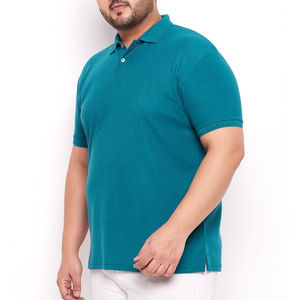 Polo de algodón de manga corta personalizable, Polo de talla grande de mezcla de poliéster y algodón transpirable para hombre personalizado OEM - Product Image 6