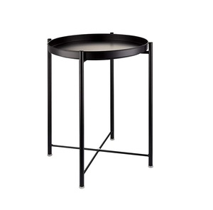 Metal <b>Side</b> <b>Tables</b> <b>with</b> Open <b>Storage</b> Cubbies Suitable for Holding Magazines Books and Decorative Objects in Style - Product Image 1