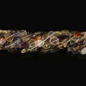 Perles rondes en forme de pièce de monnaie lisse multi-pierres naturelles polies de haute qualité avec finition de surface brillante pour l'utilisation de la fabrication de bijoux - Product Image 3