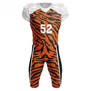 ชุดยูนิฟอร์มอเมริกันฟุตบอลแบบสั่งทำพิเศษ ระบายอากาศได้ดี ผลิตจากผ้าสแปนเด็กซ์/โพลีเอสเตอร์ ไซส์ XL สำหรับผู้ใหญ่ เสื้อท่อนบน ใช้เทคนิคการพิมพ์แบบซับลิเมชั่น สำหรับกีฬา - Product Image 2