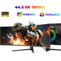 Écran de jeu pour ordinateur, moniteur PC incurvé VA LCD 44,5 45 pouces, fréquence de rafraîchissement 165 Hz, résolution 5120*1440