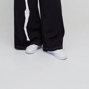 Ensemble survêtement et pantalon de jogging en molleton uni noir épais en coton avec cordon de serrage, imprimé en relief, qualité supérieure, pour hommes, fabriqué en usine - Product Image 6