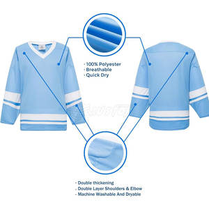 Fabricant pakistanais Maillot de hockey sur glace pour homme à bas quantité minimale de commande Vêtements de sport Maillot de hockey sur glace grande taille - Product Image 2