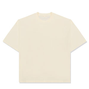 Haute qualité recadrée longueur boîte Fit hommes T-Shirt surdimensionné Logo personnalisé écran blanc 100 coton goutte épaule Boxy T-Shirt pour hommes - Product Image 1