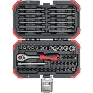 ชุดประแจบิต/ซ็อกเก็ต GEDORE RED 51 ชิ้น ขนาด 1/4 นิ้ว 4-14 มม. ระยะพิทช์ 72 มม. - Product Image 1