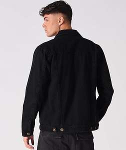 Veste en jean pour femme, style camionneur classique, coupe régulière, streetwear, formelle, décontractée, d'hiver, boutonnée, coupe cowboy, broderie - Product Image 2