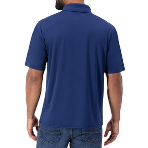 Polo extensible à séchage rapide personnalisé pour hommes coupe normale coton polyester avec impression de logo manches courtes grande taille - Product Image 2