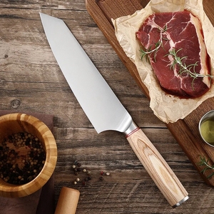 มีดทำครัวด้ามไม้ pakka มีดทำครัวคาร์บอนสูง - Product Image 5